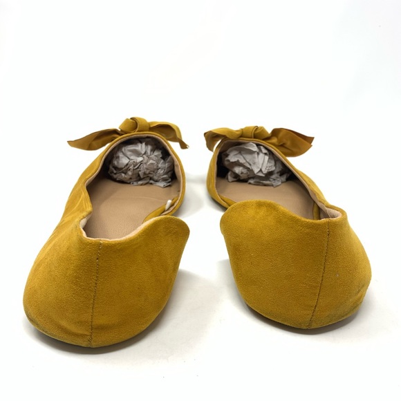 Torrid | Mustard Yellow Bow Ballet Flats Size 12W - Picture 3 of 8